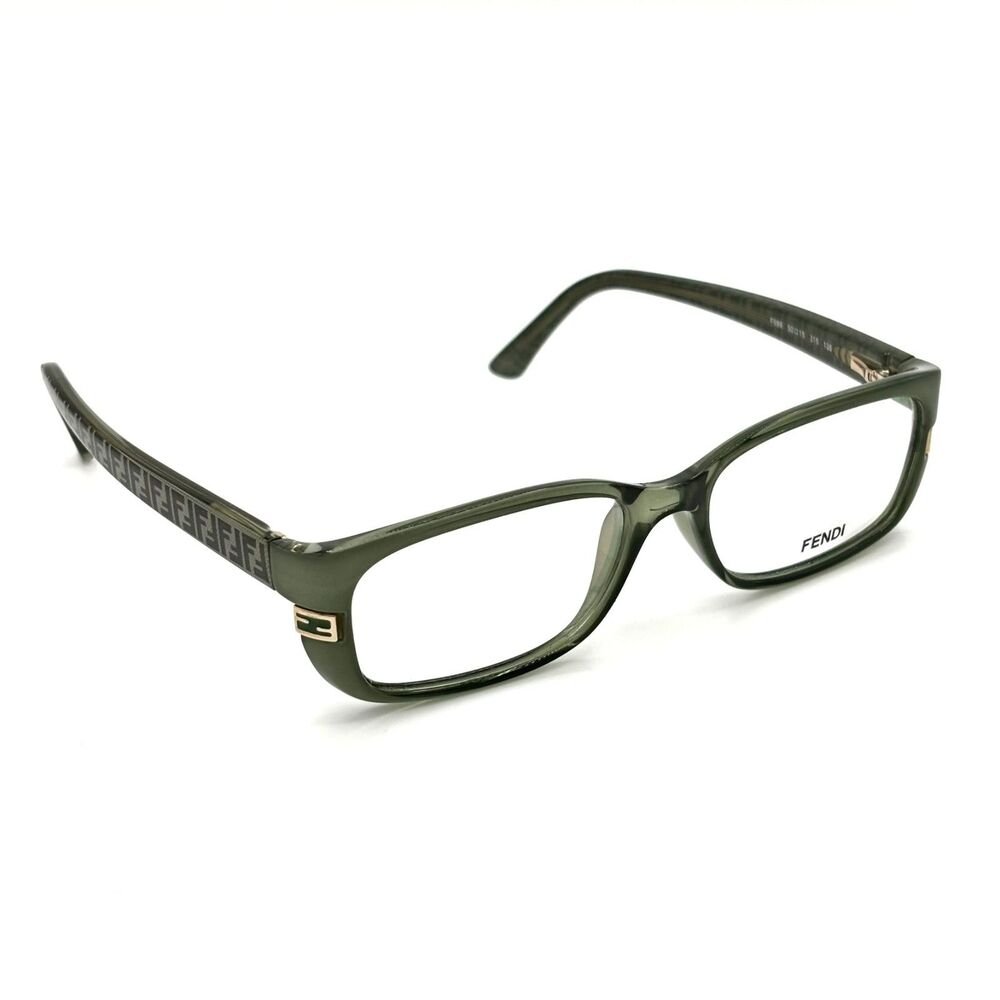 Fendi F999 Eyeglass Frames 135 Green | Eye-Bridge-Temple 50-15-135 | Italy